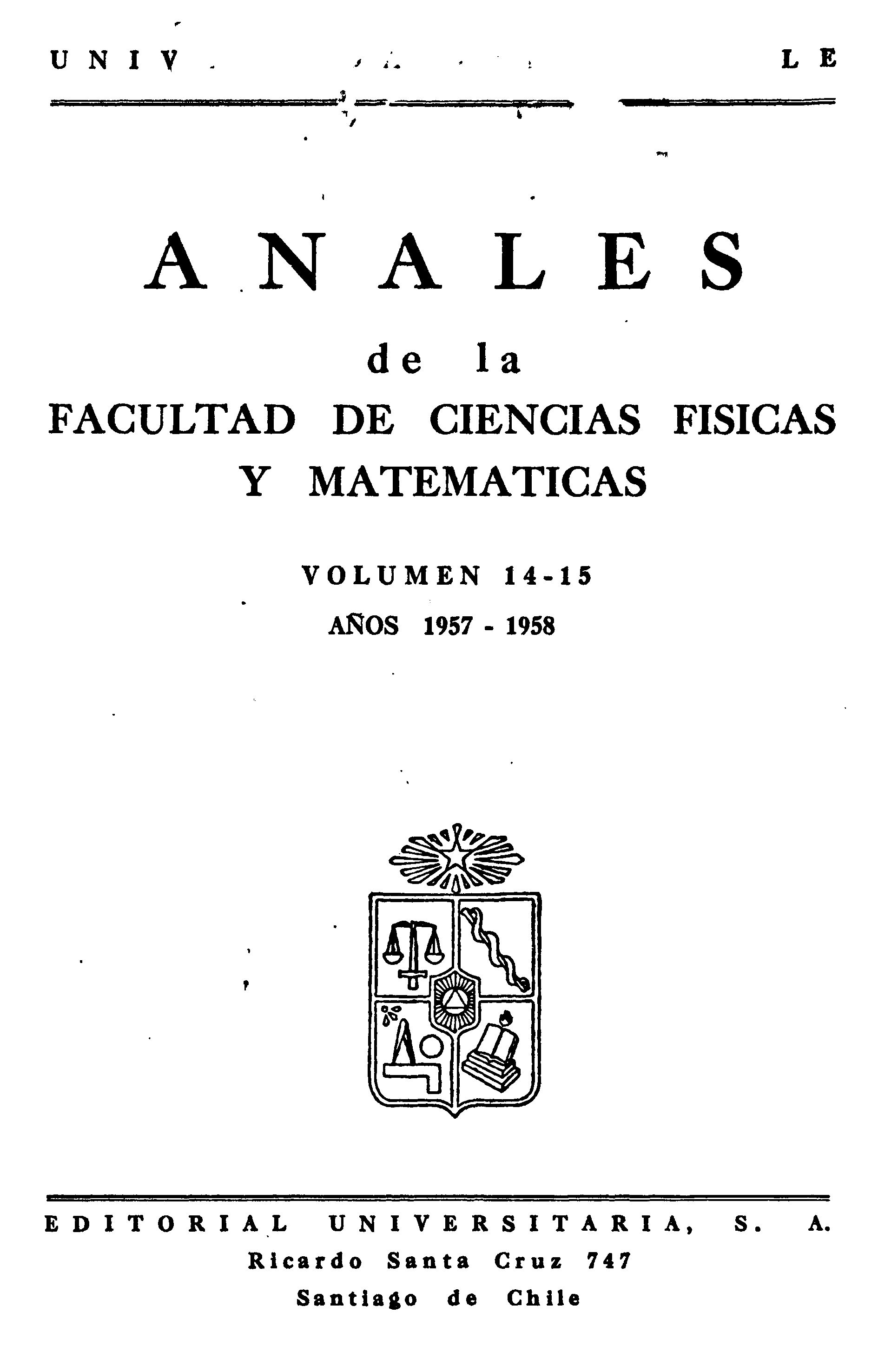 											Ver Vol. 14 Núm. 14-15 (1957): Año 14-15
										