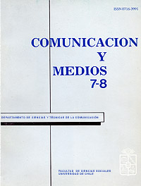 							View No. 7-8 (1989): Revista Comunicación y Medios
						